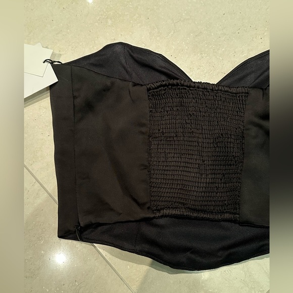 Zara Bustier satin crop top - Picture 2 of 3
